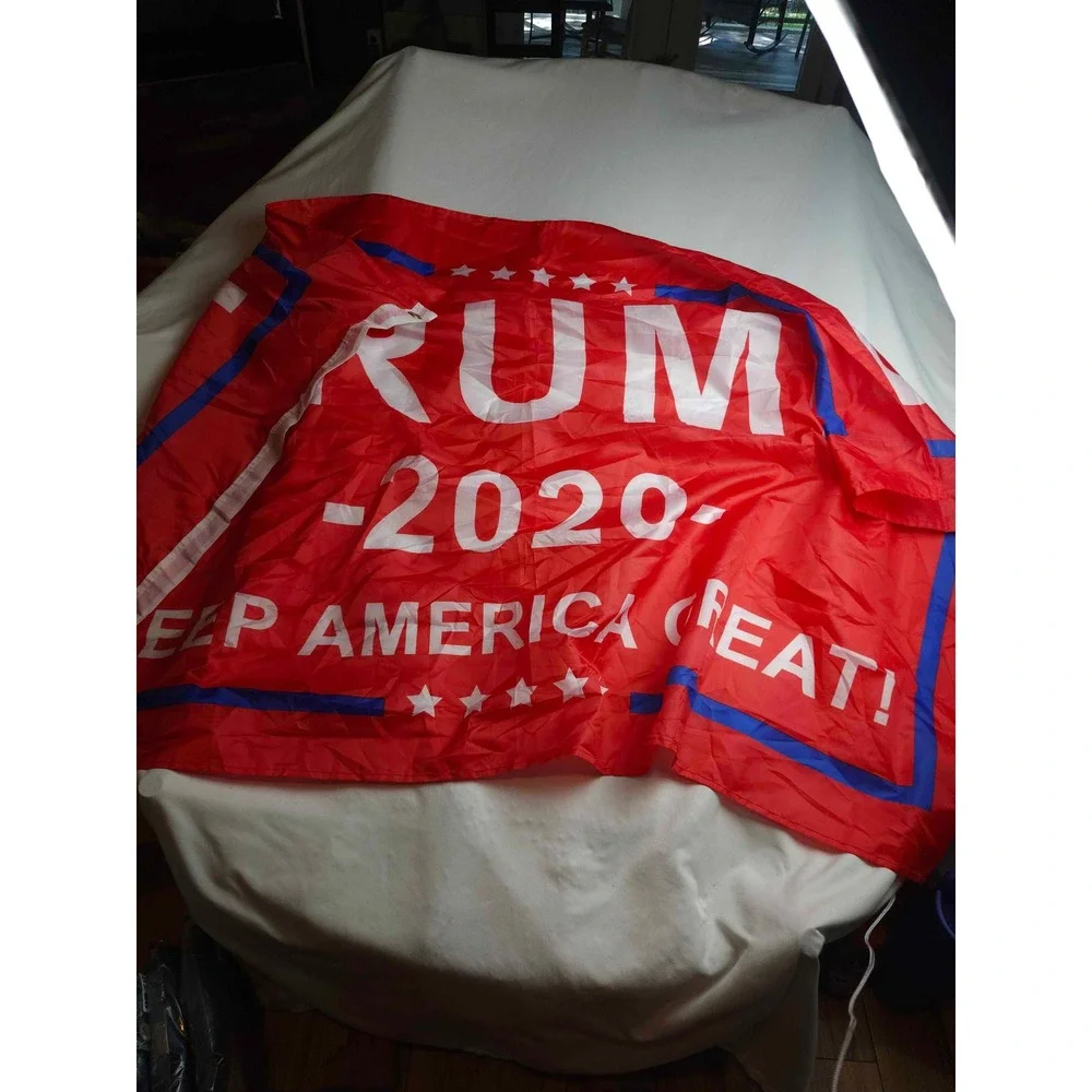 Trump 2020 Keep America Great Red White Blue 3x5 Polyester Flag with Grommets